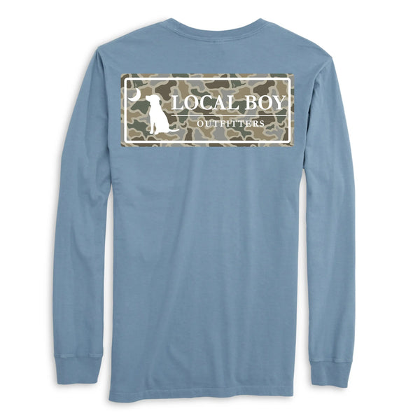 Local Boy Sand Dog & Moon Plate LS tee