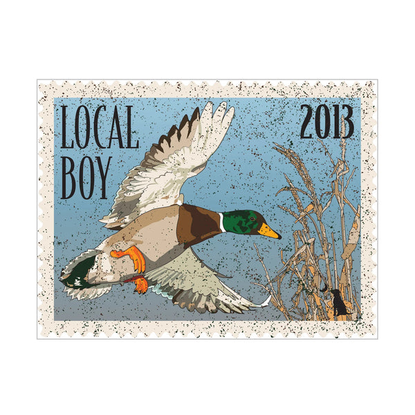 Local Boy Mallard Stamp Decal