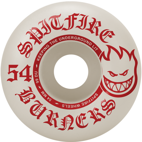 SPITFIRE BURNERS 54MM 99A WHT/RED