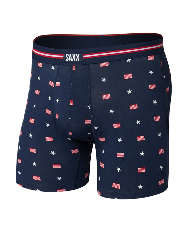 Saxx Vibe Xtra Soft Comfort Boxer Brief 6" USA Signet Maritime