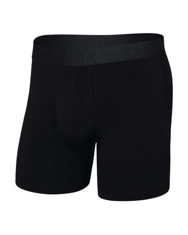 Saxx Droptemp Cooling Cotton Boxer Brief 6" Black