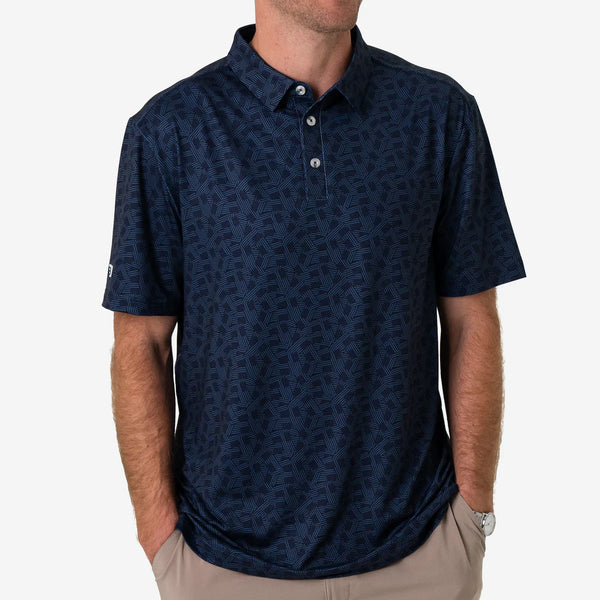 Burlebo Performance Polo Stars & Stripes Navy