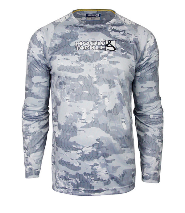Hook & Tackle FRACTAL CAMO WICKED DRY & COOL FISHING SHIRT