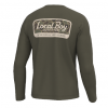 Local Boy Heather Blend Long Sleeve Crew - Brush Camo Mark