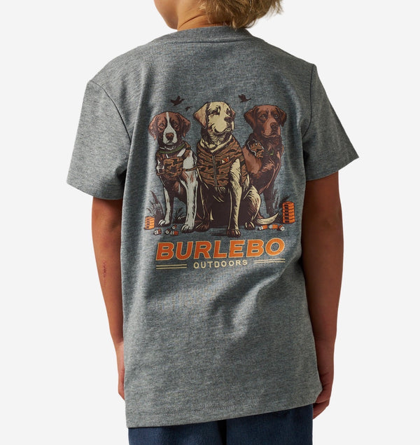 Burlebo Youth Camo Duck Dogs Short Sleeve Tee