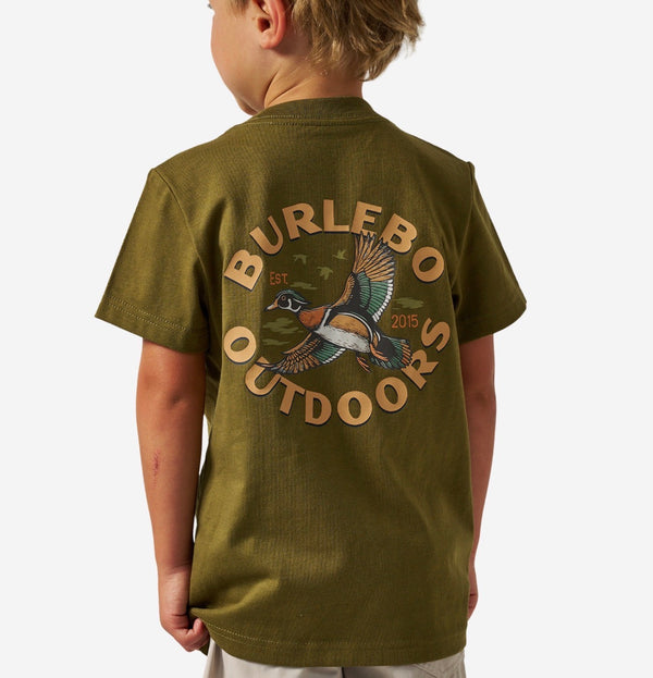 Burlebo Youth Wood Duck Short Sleeve Tee