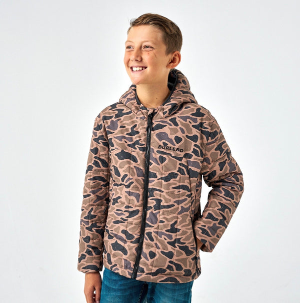 Burlebo Youth Puffer Jacket - Gauge Camo