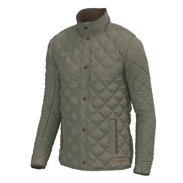 Local Boy Diamond Quilted Jacket - Moss Green