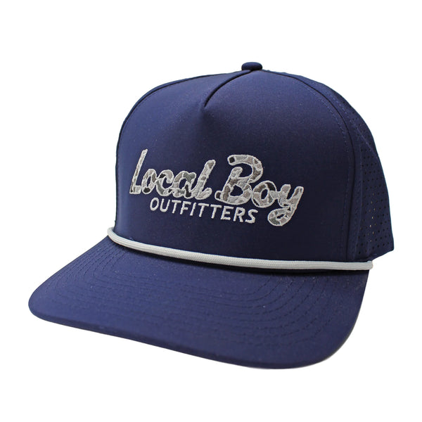 Local Boy Youth Localflage Mark Script Perforated Rope Hat