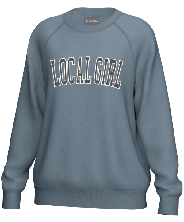 Local Girl Cotton Crewneck - Slate