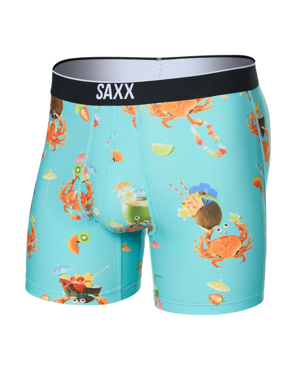 Saxx volt breathable mesh crab cocktail turquoise underwear