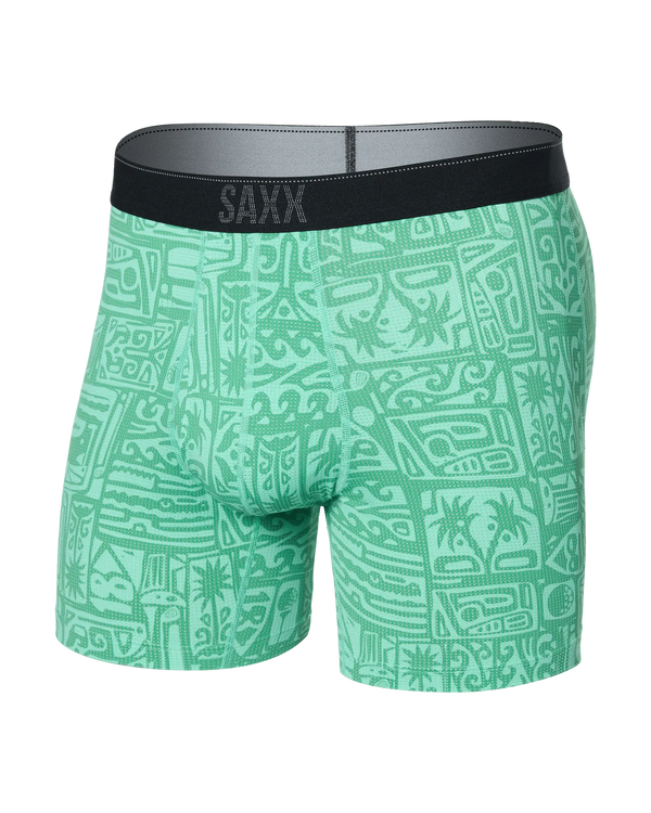 Saxx quest quick dry BB pretty birdie green underwear