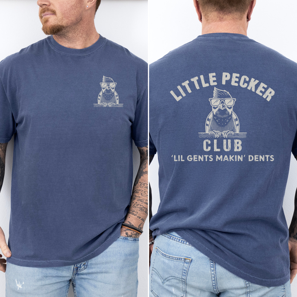 Little Pecker Club, Funny, Dad, Father's Day Husband T-Shirt