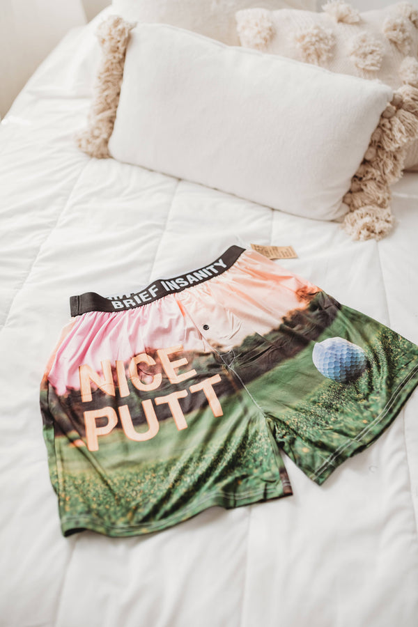 Nice Putt Golf Theme Boxer