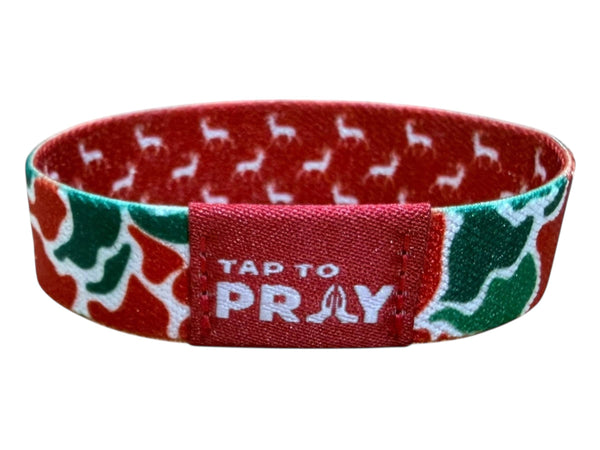 Tap To Pray™ Wristbands - Christmas Camo