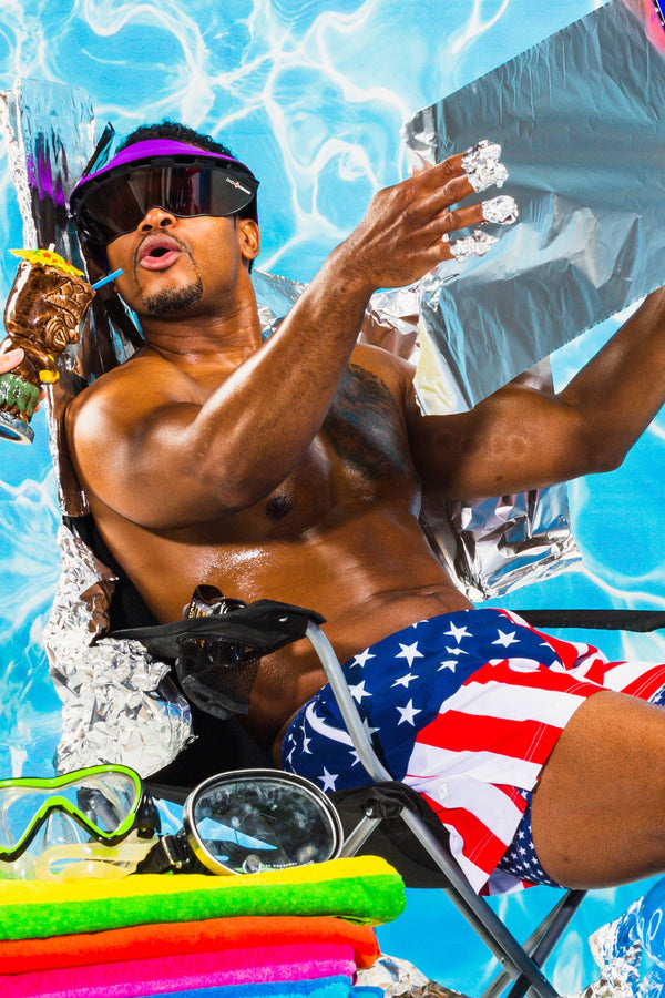 Ball Hammock® Pouch 5" Swim Trunks | The Reagans USA Flag