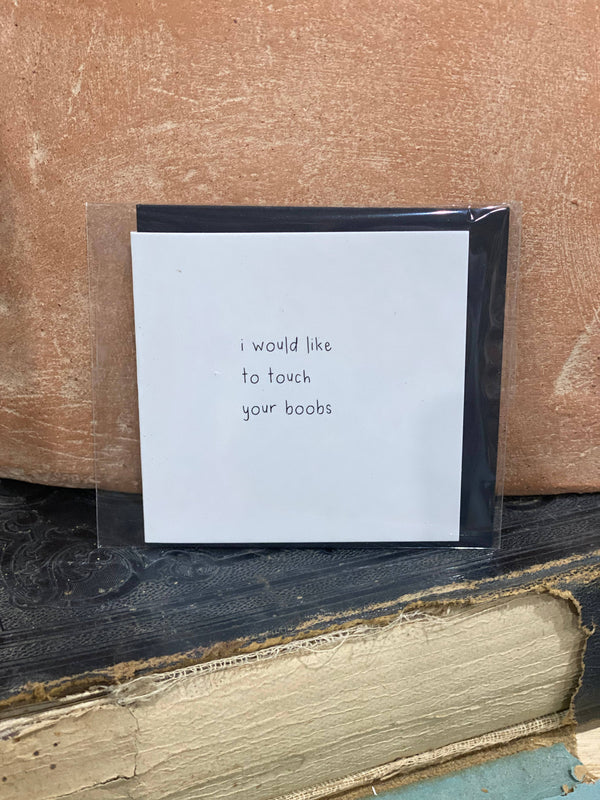 Mini Card Touch your Boobs
