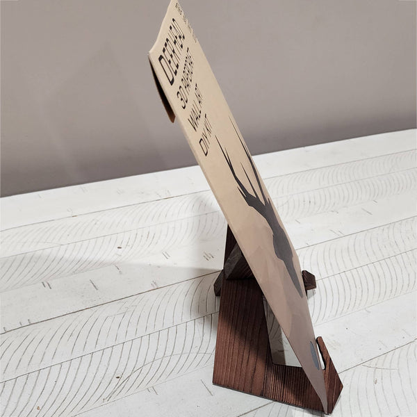 Grey Sapphire Deer Head Origami Wall Art