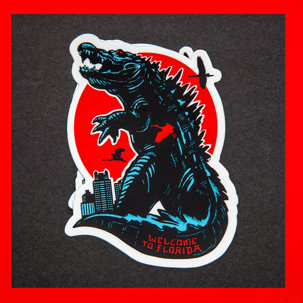 Gatorzilla Sticker