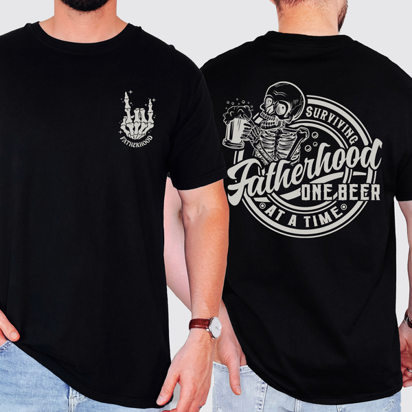 Fatherhood, One Beer At A Time Brother, Father's Day T-Shirt