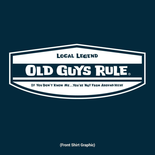 Old guys rule Local Legend navy shirt