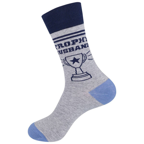 Trophy Husband Socks | Funny | Men's | Groom Gift | Funatic