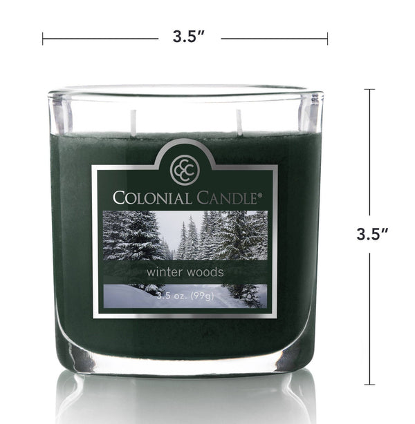 Classic Oval Winter Woods, 2 Wick, 3.5oz