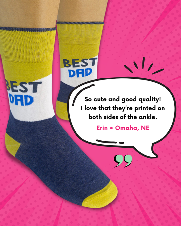 Best Dad Socks | Men's | Funny Gift | Funatic