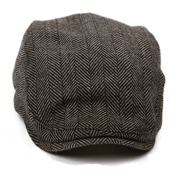 The Original Boston Scally Cap - Grey Herringbone