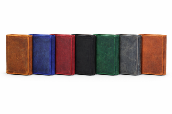 Leather Wallet for Men Handcrafted Distressed Trifold Wallet