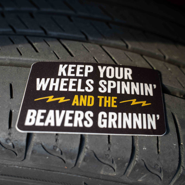 UTV - Side By Side Keep Your Wheels Spinnin' Funny Sticker