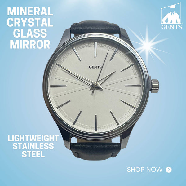 GENTS 42 mm Men’s Minimalist Leather Watch