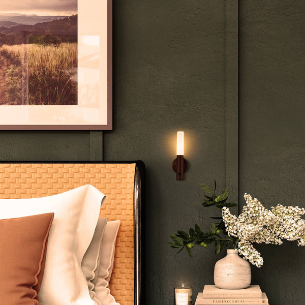 360° Rotatable Portable Wooden Wall Light