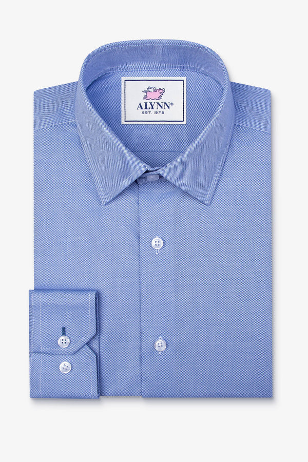 Elijah Standard Fit Medium Blue Dress Shirt by Alynn