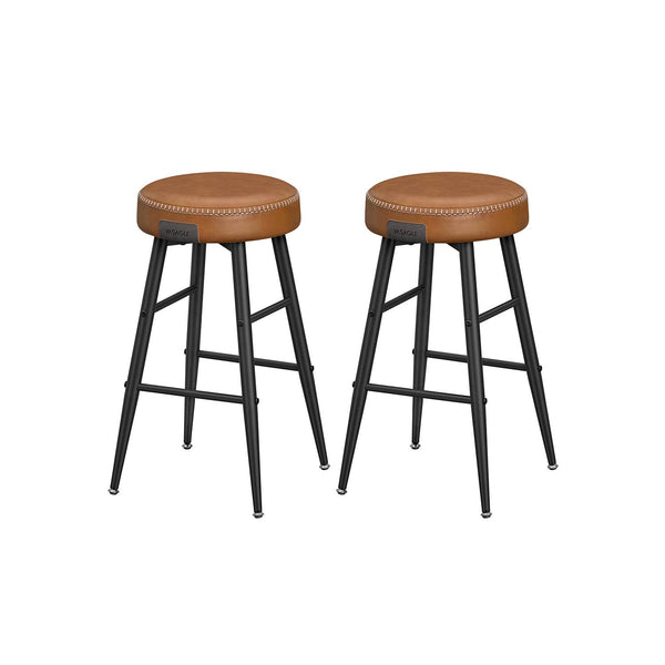 EKHO Collection - Counter Stools Set of 2, Camarel Brown 1