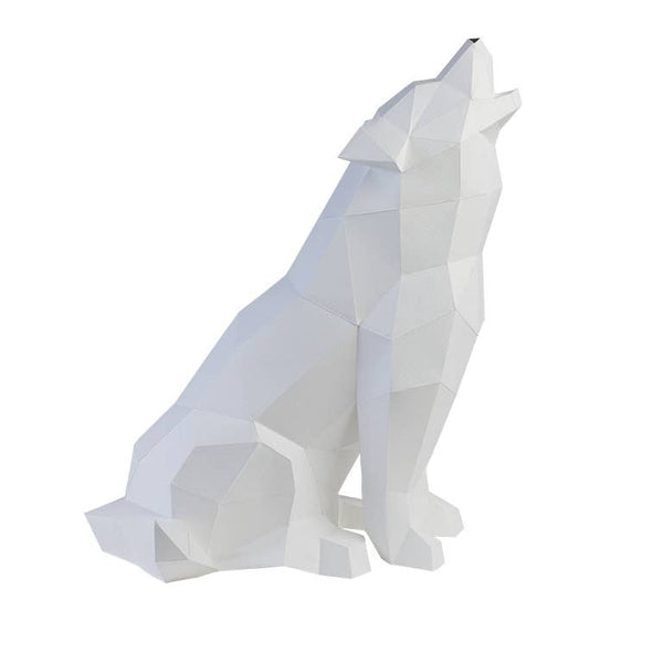 Wolf 3D PaperCraft Origami Model, Paper Lamp