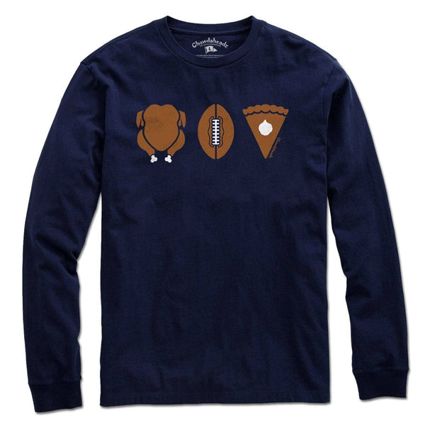 Turkey Football Pie Thanksgiving T-Shirt