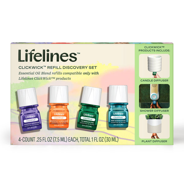 Essential Oil Blends ClickWick™ Refills 4-pk Discovery Set