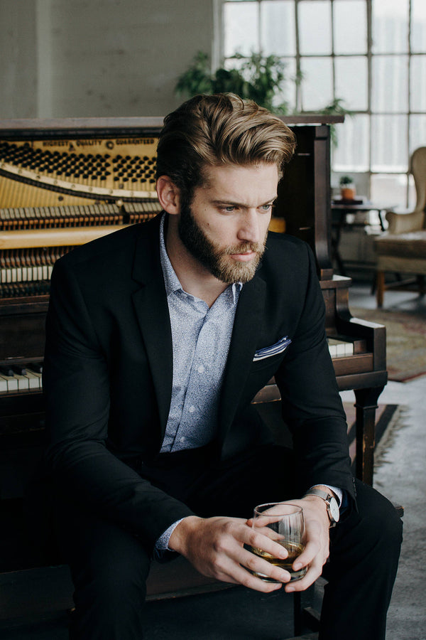 Reid Floral Untuckable Classic Fit Dress Shirt White Alynn