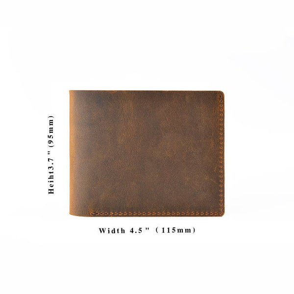 Leather Wallet, Bifold Wallet, Handmade Wallet for Men