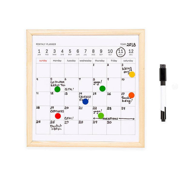 Mini White Board Calendar