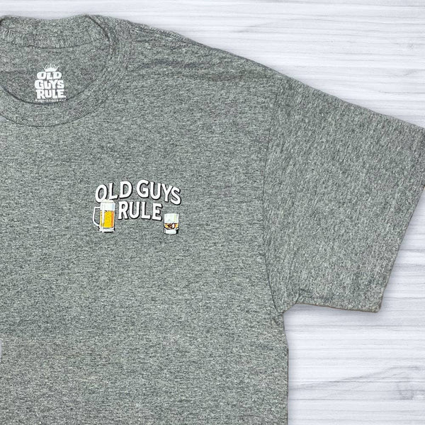 Old guys rule Glasses alcohol graphite heather shirt