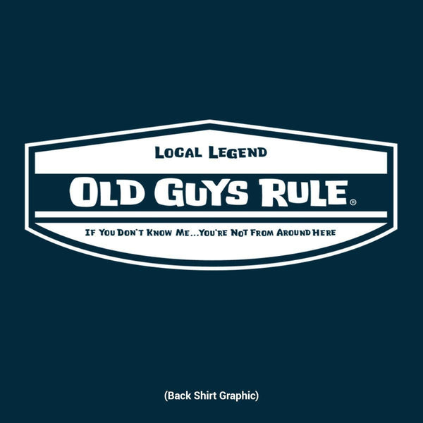 Old guys rule Local Legend navy shirt