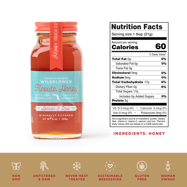 Raw Honey from Florida | 9oz | Charcuterie