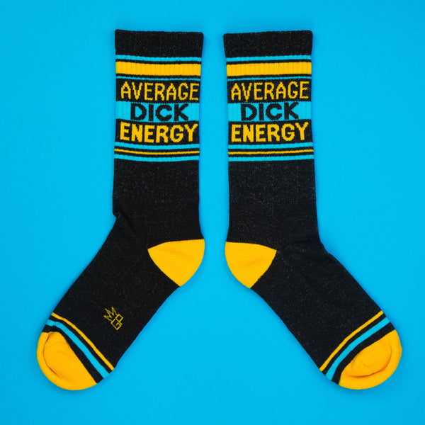 Average Dick Energy Gym Crew Socks