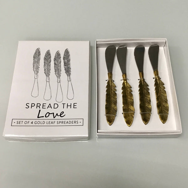 Aluminum & Gold Leaf Spreader Set