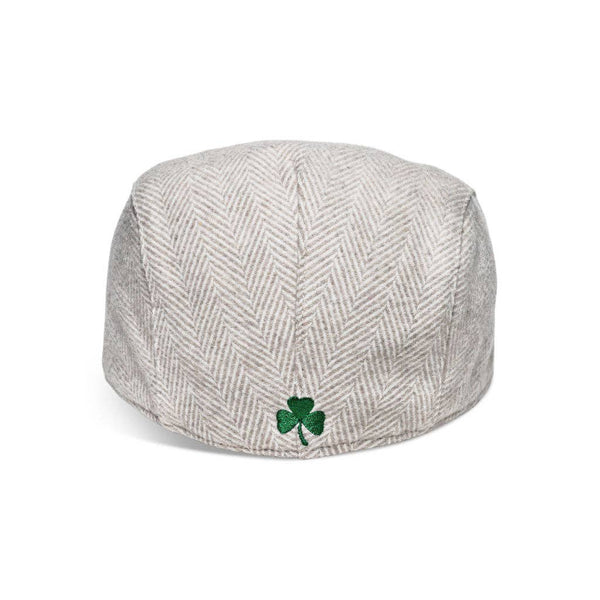 The Irish Boston Scally Cap - White Herringbone