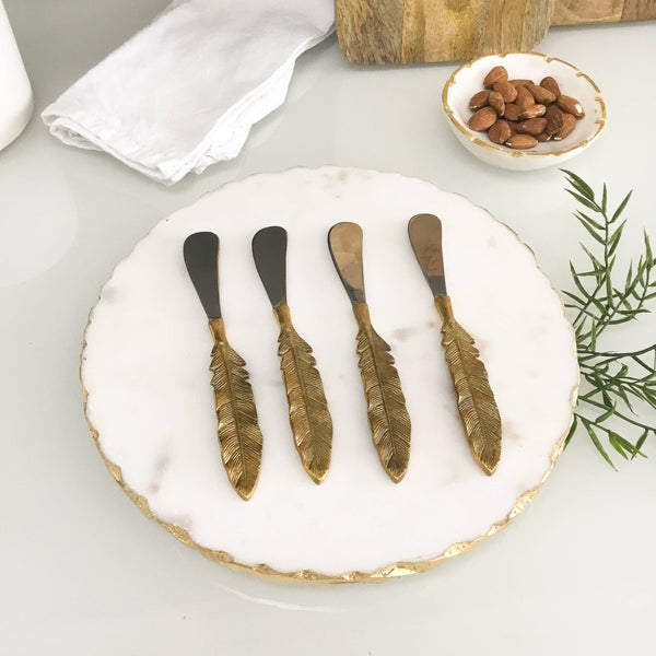 Aluminum & Gold Leaf Spreader Set