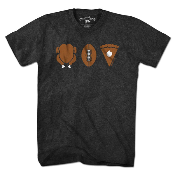 Turkey Football Pie Thanksgiving T-Shirt