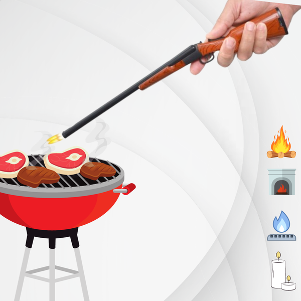 Double Barrel Shotgun BBQ Lighter